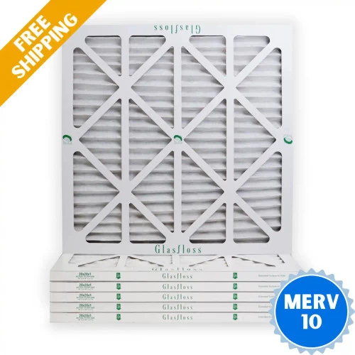 20x20x1 Air Filter Glasfloss ZL Series MERV 10 - Box Of 6