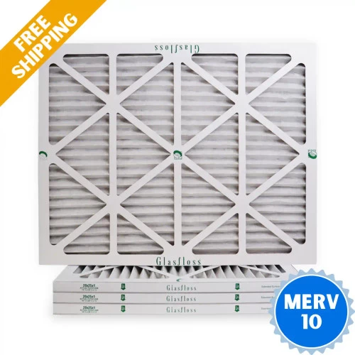 20x25x1 Air Filter Glasfloss ZL Series MERV 10 - Box Of 4