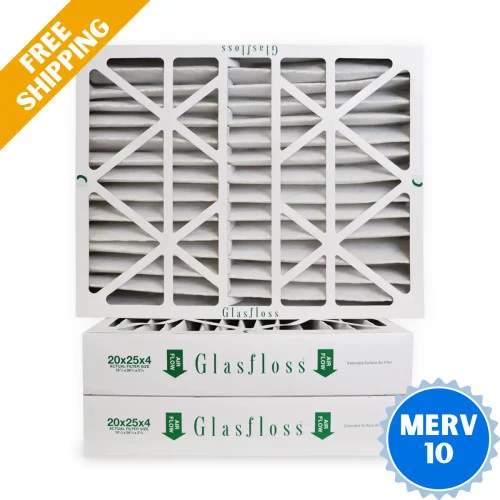 20x25x4 Air Filter Glasfloss ZL Series MERV 10 - Box Of 3