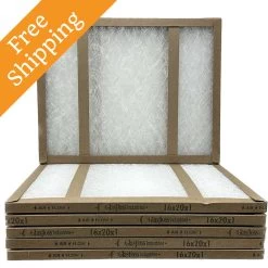16x20x1 Air Filter Glasfloss GDS Series Disposable - Box Of 6