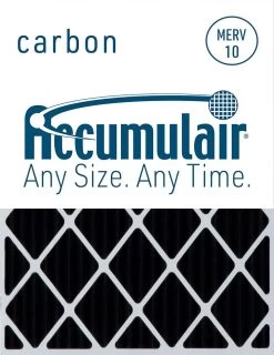 11.5x11.5x1 (Actual Size) Accumulair Carbon MERV 10 Odor Eliminating Filter