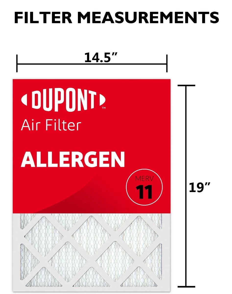 14.5x19x1 (Actual Size) DuPontâ„¢ Allergen Air Filter (MERV 11) - Image 3