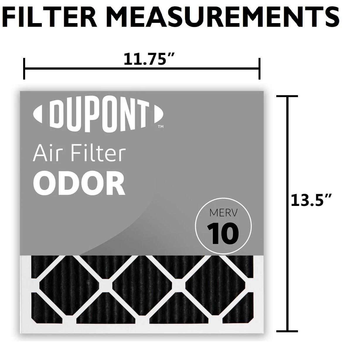 11.75x13.5x1 (Actual Size) DuPontâ„¢ Odor Air Filter (MERV 10) - Image 3