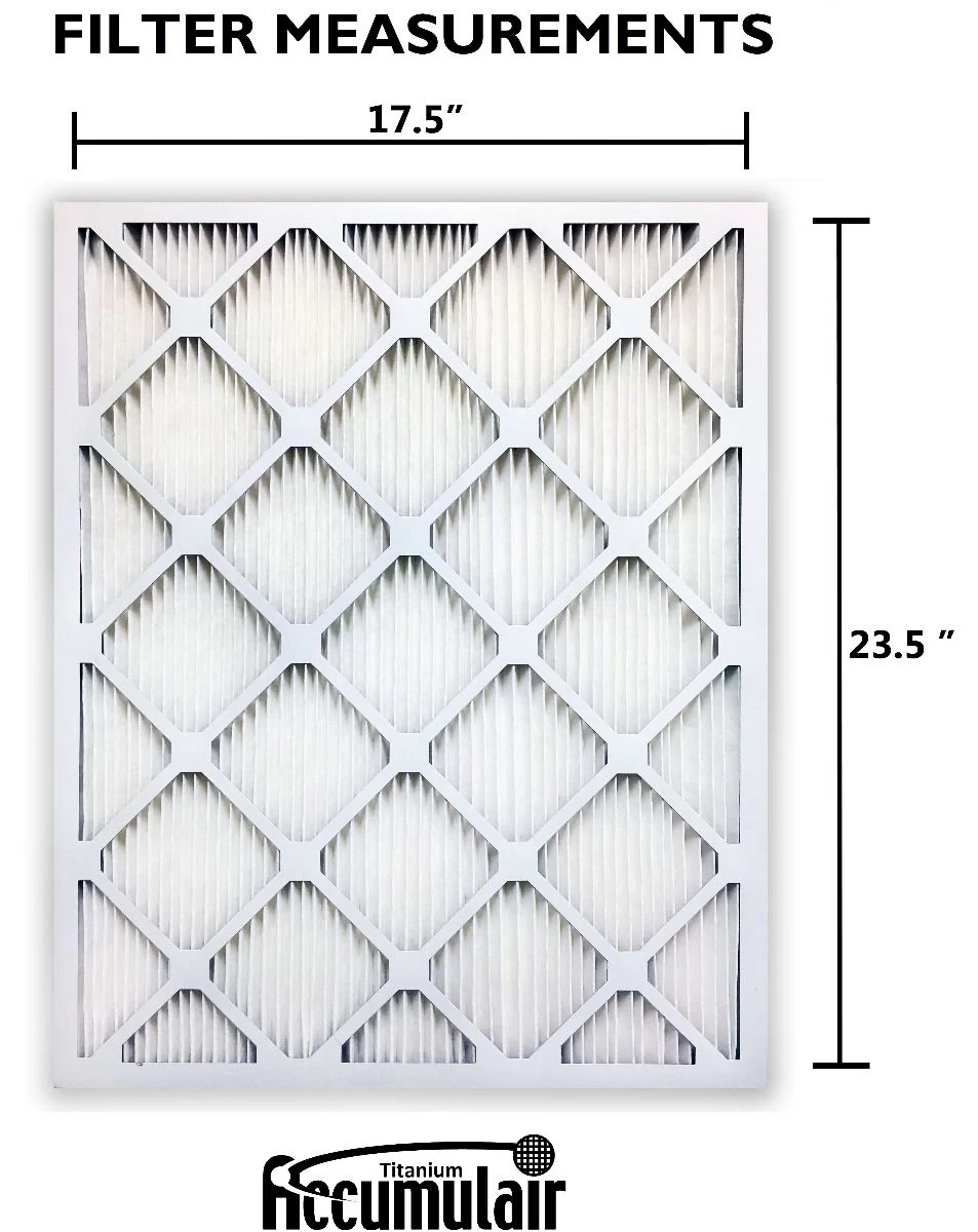 18x24x1 (17.5x23.5) Accumulair Titanium High Efficiency Allergen Reduction Filter - Image 3