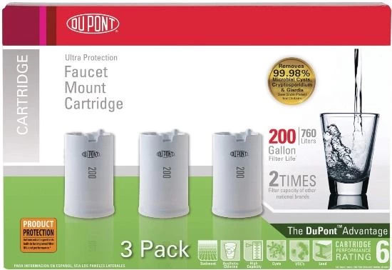 FMC303X DUPONT® Faucet Filter Cartridge (3 Pack)