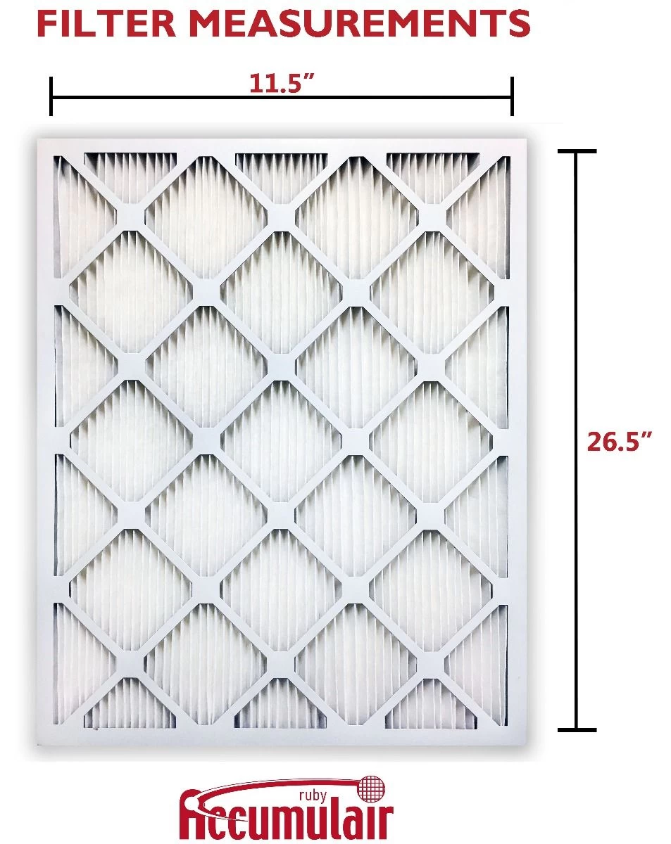 12x27x1 (11.5 X 26.5) Accumulair® Ruby 1-Inch Filter (MERV 11) - Image 3