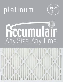 16x27x2 (15.5x26.5x1.75) Accumulair Platinum Filter MERV 11