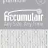 10x20x4 (9.5x19.5x3.75) Accumulair Platinum Filter MERV 11