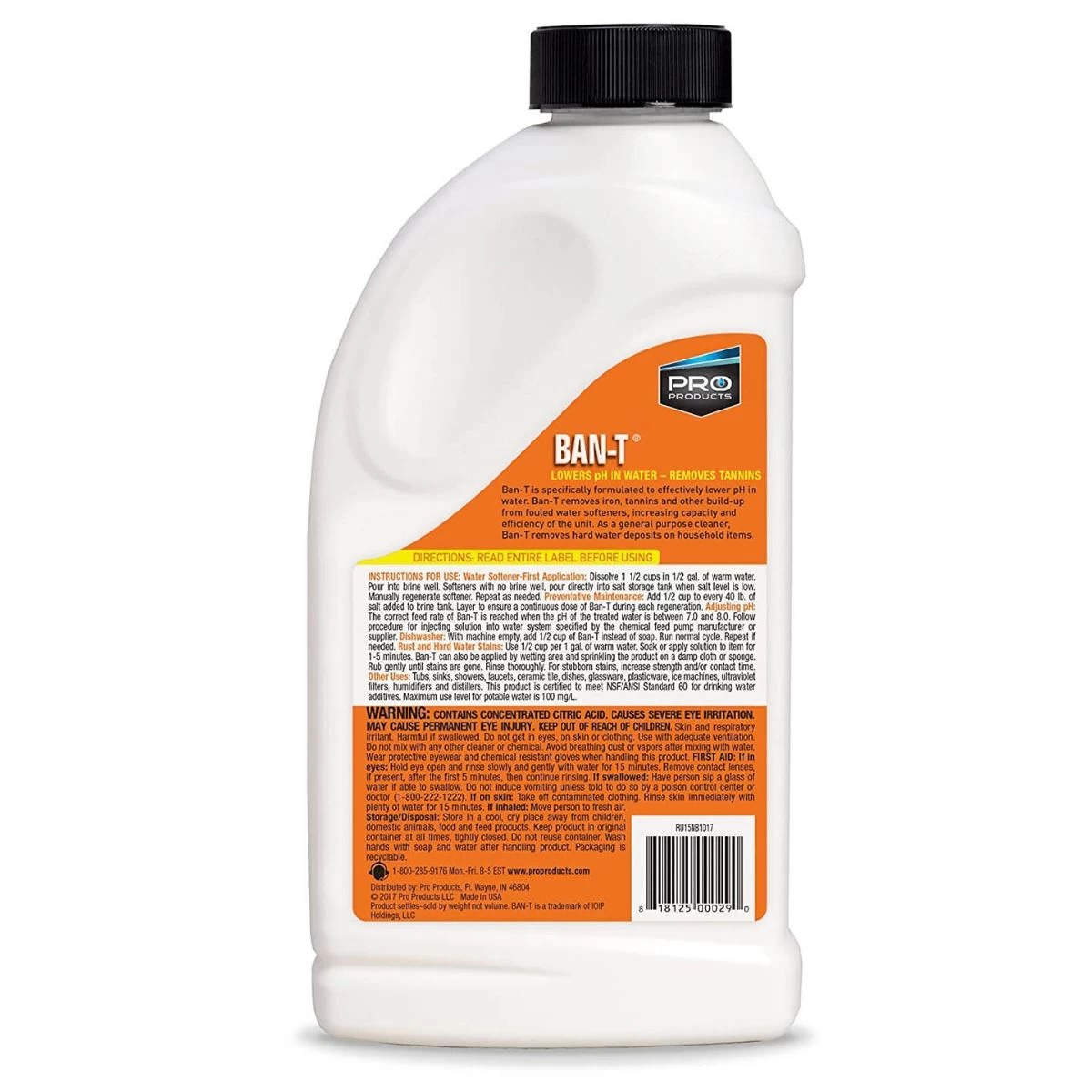 RU15N Ban T Alkaline Water Neutralizer And Cleaner By Pro Products - Image 2