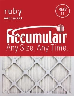 11.88x16.88x1 (Actual Size) Accumulair® Ruby 1-Inch Filter (MERV 11)