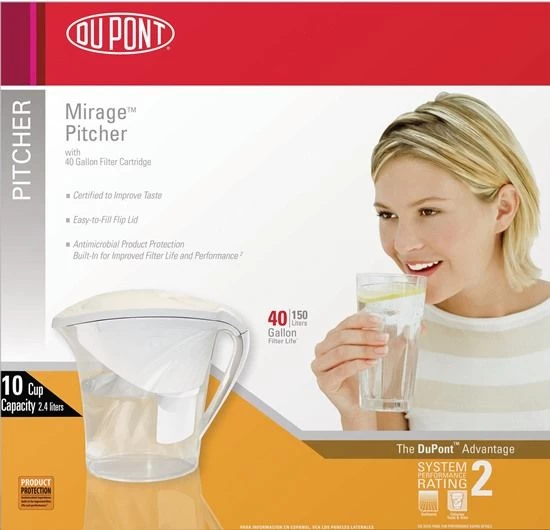 PT200X DUPONT® Mirage Water Filter Pitcher