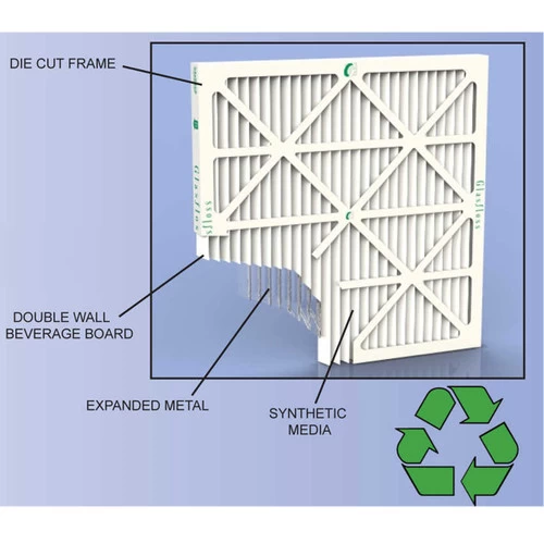 12x24x6 Air Filter Glasfloss HV Series MERV 10 - Box Of 4 - Image 2